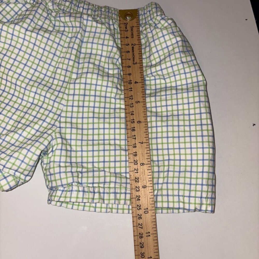 Cecil and Lou Blue Green White Plaid Shorts size 7 - Picture 5 of 6